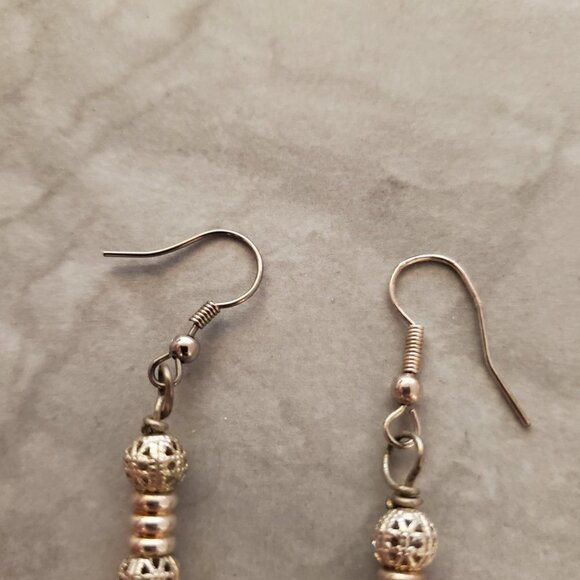 🎀 Gorgeous Pink Resin Drop Dangle Earrings wedding Formal Prom 🎀 - Picture 2 of 7